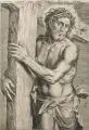 Cornelis Cort, Christus als Schmerzensmann, 1564, Kupferstich auf Bütten