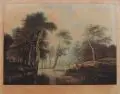 Christian August Günther, Die Parforce-Jagd, Um 1800, Farbaquatinta, sparsam handkoloriert