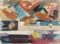 Dieter Goltzsche, Liegengelassenen [!] Dinge ohne …, Aquarell über Graphit