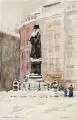 Hanna Hausmann-Kohlmann, Neumarkt, Aquarell über Blei auf "Hahnemühle"-Bütten