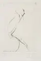 Gregor-Torsten Kozik, Figur, 1992, Radierung auf Büttenkarton