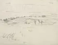 Carl Lohse, Landschaft mit Feldern bei Bischofswerda. Ohne Jahr
