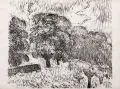 Wilhelm Rudolph, Landschaft mit Gewitter. Ohne Jahr
