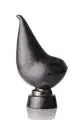 Michaela Egdmann, Schwarzes Huhn, 2011, Keramik mit schwarzbrauner Metallglasur, mehrfach gebrannt