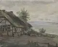 Walter Friederici, Fischerkate am Bodden. Ohne Jahr