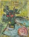 Ansgar Skiba, Landkarte, 1992, Acryl auf Papier