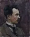 Fritz Stotz, Portrait Bruno Hollaender, 1917, Öl auf Leinwand