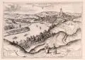 Joris Hoefnagel, Penigk Misniae Oppidum, 1617, Kupferstich auf Bütten