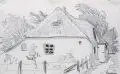 Josef Goller, Schreckenstein, Graphitzeichnungen und eine Bleistiftzeichnung. "Keitum" in Blei betitelt u.Mi., auf Untersatzpapier montiert, darauf in Blei signiert "J