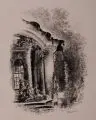 Paul Scheurich, Am chinesischen Pavillon von Sanssouci, Wohl 1920, Lithographie auf feinem Bütten