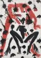 Helge Leiberg, Hockender weiblicher Akt, 1994, Acryl auf Leinwand