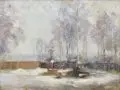 Johannes Kühl, Gartenhäuser im Schnee