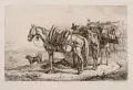 Johann Adam Klein, In der Campagna von Rom, 1846, Radierung