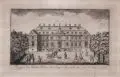 Prospect des Gartenpalais der Graef: Mosczinscka von der Mittags Seite by Friedrich Gottlob Schlitterlau, Um 1750, Radierung, offered Dec 2014