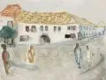 Gussy Hippold-Ahnert, Dorfplatz in Bulgarien