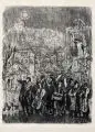 Anatoli Kaplan, Serenade (Stempenjus Kapelle), 1965, Lithographie