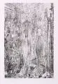 Rolf Münzner, Empfang bei der Welt, Lithographie auf Lichtdruckkarton