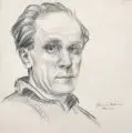 Hanns Oehme, Selbstportrait, 1943, Bleistiftzeichnung auf "Fabriano" - Aquarellpapier