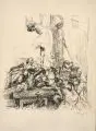 Max Slevogt, Auerbachs Keller, Um 1910, Lithographie auf Maschinenbütten
