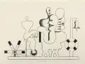 Hans Ticha, Wasserrad, 1979, Algraphie auf Bütten