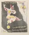 Claus Weidensdorfer, Kunst der Zeit, Cabinet, Farblithographie auf Velin