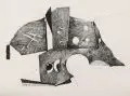 Willy Wolff, Abstrakte Komposition, 1972, Lithographie auf Bütten