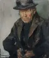 Rudolf Poeschmann, Fränkischer Bauer, Öl auf Leinwand