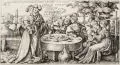 Hans Sebald Beham, Der verlorene Sohn verprasst seine Habe, 1540, Kupferstich auf Bütten