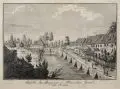 Carl Gottfried Nestler, Ansicht des Ausgangs in Plauschen Grund bey Dresden, Um 1770, Radierung auf Bütten nach einer Zeichnung von C.G