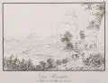 Vier Ansichten aus der Sächsischen Schweiz by Johann Carl August Richter, Um 1830, Umrißradierungen, teilweise altkoloriert, offered Sep 2014