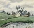 Alfred Schütze, Dorfeingang mit Teich