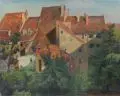 Paul Kretzschmar, Hinterhöfe in Meißen. 1. H. 20. Jh, Öl auf Leinwand