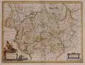 Everard S. van Hamersveldt, Bravnswyck et Maydbvrg, 1631, Kupferstich, grenzkoloriert, auf Bütten