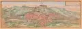 Frans Hogenberg, Martpurgum urbs hassiae metropolis universitate clara, 1572, Altkolorierter Kupferstich auf Bütten