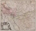 Matthäus Seutter, Nova et accurata ducatus Cliviae et comitatus marchiae…, Um 1750, Kupferstich, grenz- und flächenkoloriert