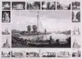 Christian Gottlob Hammer, (zugeschr.), Dresden. Souvenirblatt, Um 1830, Radierung