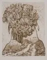 Friedrich B. Henkel, Die Muse, Farbaquatintaradierungen mit Kaltnadel auf Torchon zu den literarischen Werken von Anna Achmatowa und Marina Zwetajewa