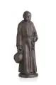 Georg Curt Bauch, Franziskanermönch mit Krug. Ohne Jahr, Bronze, braun patiniert