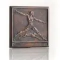 Wilhelm Landgraf, (zugeschr.), Allegorie der Schnelligkeit. Ohne Jahr, Bronze, gegossen, braun patiniert