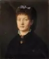 Marie Gratz, Portrait einer jungen Dame, 1872, Öl auf Leinwand