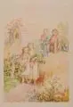 Ludwig Richter, (Nachfolge), Der Rattenfänger / Der Spaziergang. 1882/ 19. Jh