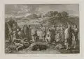 Benoît d. J. Audran, Venit Jesus ad Joannem ut Baptizaretur ab eo, Kupferstich
