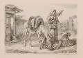 Johann Adam Klein, Die Italienerin mit dem Spinnrocken, 1861, Radierung auf China, auf festes Papier aufgewalzt