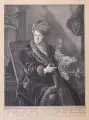 Johann Georg Wolfgang, Bildnis Johann Melchior Dinglinger, 1722, Kupferstich auf kräftigem Bütten nach einem Gemälde von Antoine Pesne