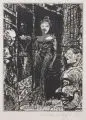 Claus Weidensdorfer, Die Gasse (?), 1989, Aquatintaradierung auf Bütten