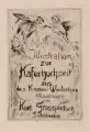 Curt Großpietsch, Illustration zur Käferhochzeit aus des Knaben Wunderhorn, Radierungen