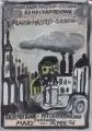Peter Herrmann, Entwurf für ein Ausstellungsplakat, 1976, Deckfarben über Blei auf Papier