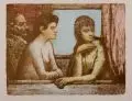 Arvid Mather, In der Loge. Ohne Jahr, Farblithographie