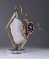 Aleksander Dętkoś, Das zweite Ich, 2008, Bronze, gegossen, und Stein (Granit in verschiedenen Färbungen)
