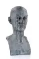 Karl Menser, Portraitbüste eines Herren (Thomas Mann?). 1. Viertel 20. Jh, Bronze, gegossen, schwarz patiniert